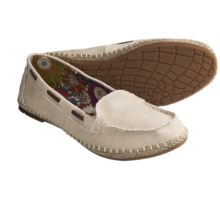Hush Puppies Coppelia Moccasin Shoes - Slip-Ons, Canvas (For Women) in White - Closeouts