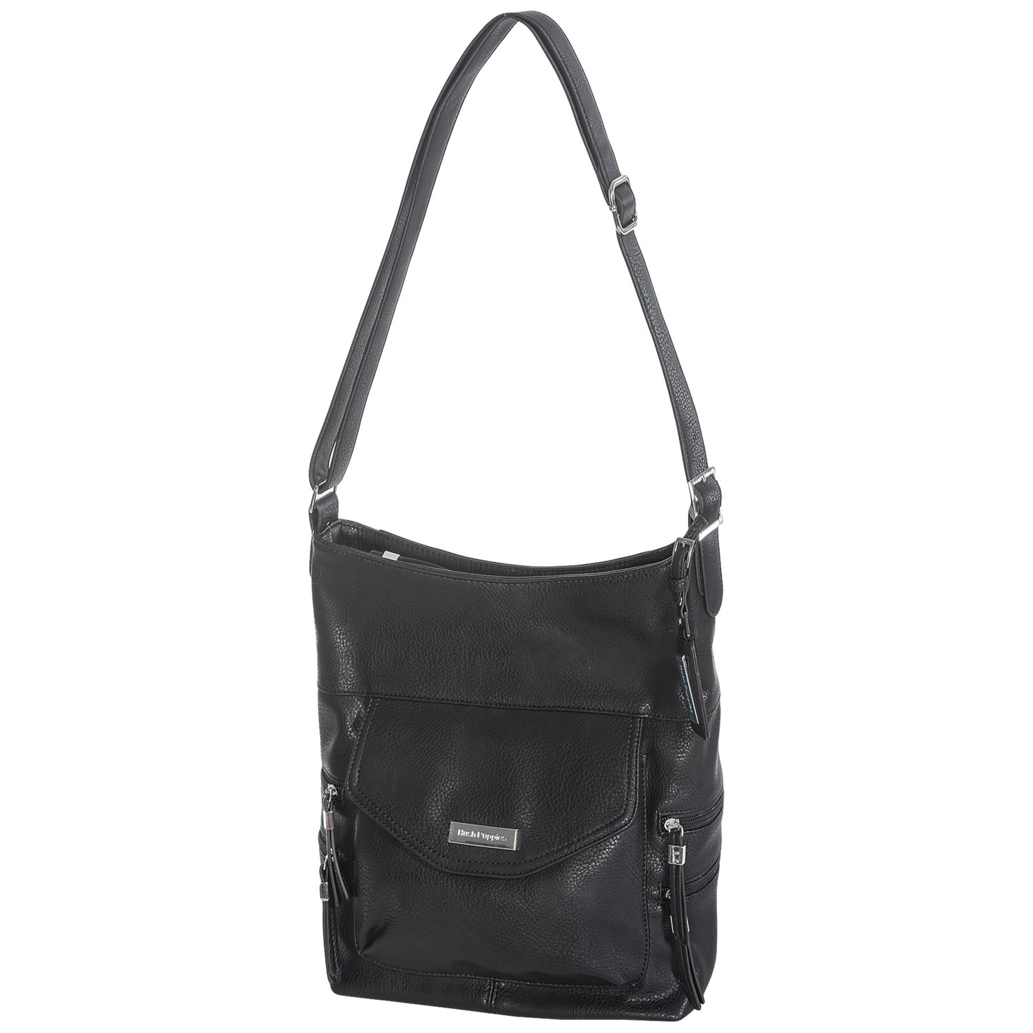 Hush Puppies Hobo Handbag (For Women) in Black