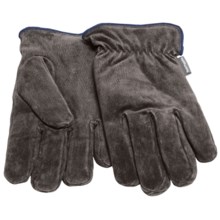Hush Puppies Max Suede Gloves - Fleece Lining (For Men) in Grey - Closeouts