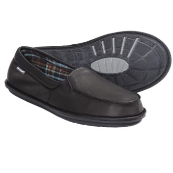 Hush Puppies Moccasin Slippers - Leather, Slip-Ons (For Men) in Black