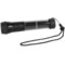 Hybrid Light Dual Power LED Flashlight with Solar Keychain Light in Black