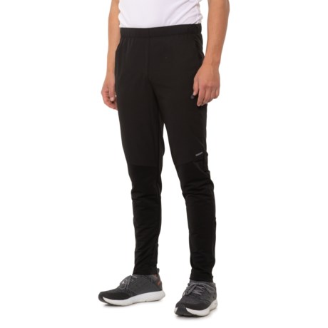 ASICS Hybrid Pants (For Men) - BLACK EMBOSSED (XL )