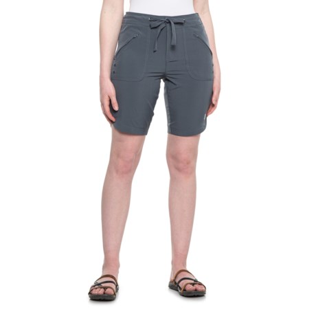 Free Country Hybrid Woven Shorts (For Women) - CLOUD GREY (M )