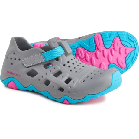 Merrell Hydro Canyon Water Shoes (For Girls) - GREY/TURQUISE (5C )