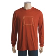 I/O Bio Merino Signature Shirt - Merino Wool, Lightweight, Long Sleeve (For Men) in Brick - Closeouts