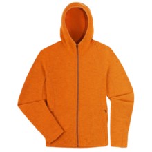Ibex Carrie Hooded Jacket - Merino Wool (For Women) in Antique Orange/Silver Heather - Closeouts
