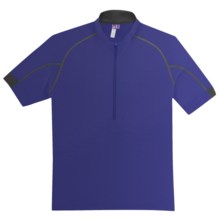 Ibex Indie Cycling Jersey - Merino Wool, Zip Neck, Short Sleeve (For Men) in Sea Blue - Closeouts