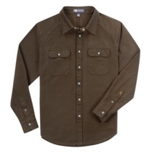 Ibex OC Canvas Shirt - Organic Cotton, Long Sleeve (For Men) in Soil - Closeouts
