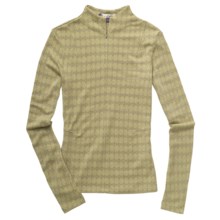 Ibex Seventeen.5 Razzel Base Layer Top - Merino Wool, Zip Neck, Lightweight, Long Sleeve (For Women) in Grain/Driftwood - Closeouts