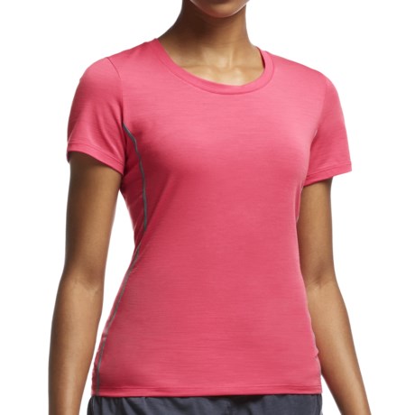 Icebreaker Aero Running Shirt UPF 20+, Merino Wool, Short Sleeve (For Women)