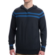 Icebreaker Aries Hooded Shirt - Merino Wool, Long Sleeve (For Men) in Stealth - Closeouts
