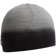 Icebreaker Aurora Beanie Hat - Merino Wool (For Men and Women) in Metor/Black - Closeouts