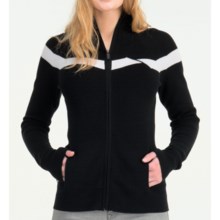 Icebreaker Aurora Zip Sweater - Merino Wool, Long Sleeve (For Women) in Black - Closeouts