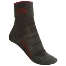 Icebreaker Bike Ultralite Mini Socks - Merino Wool, Quarter-Crew (For Women) in Oil/Salsa/Oil - 2nds