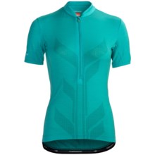 Icebreaker Bike Viva Cycling Jersey - Merino Wool, Zip Neck, Short Sleeve (For Women) in Tropic - Closeouts