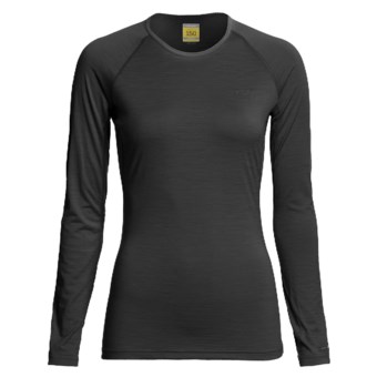Icebreaker Bodyfit 150 Atlas Base Layer Top - Merino Wool, Long Sleeve (For Women) in Black