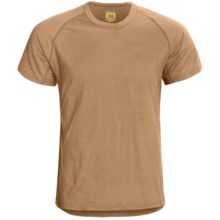 Icebreaker Bodyfit 150 Atlas T-Shirt - Merino Wool, Short Sleeve (For Men) in Tan - Closeouts