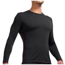 Icebreaker Bodyfit 150 Crew Base Layer Top - Merino Wool, Long Sleeve (For Men) in Carbon - Closeouts