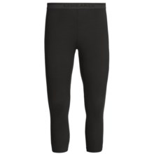 Icebreaker BodyFit 200 3/4 Leggings - Merino Wool (For Men) in Black - Closeouts