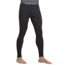 Icebreaker Bodyfit 200 Base Layer Bottoms - Merino Wool, Midweight (For Men) in Black - Closeouts