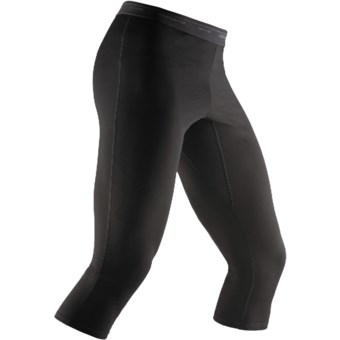 Icebreaker Bodyfit 200 Base Layer Tights - Merino Wool,  3/4-Length (For Men) in Black
