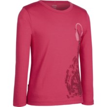 Icebreaker Bodyfit 200 Bella T-Shirt - Merino Wool, Long Sleeve (For Girls) in Hip Hop Cherub - Closeouts