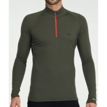 Icebreaker Bodyfit 200 Mondo Base Layer Top - Merino Wool, Lightweight, Long Sleeve (For Men) in Cargo - Closeouts