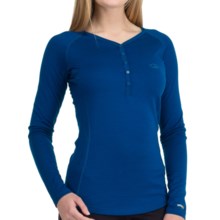 Icebreaker Bodyfit 200 Oasis Henley Base Layer Top - UPF 50+, Merino Wool, Long Sleeve (For Women) in Isle - Closeouts