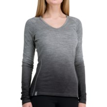 Icebreaker Bodyfit 200 Oasis V Dusk Base Layer Top - UPF 50+, Lightweight, Merino Wool, Long Sleeve (For Women) in Metro - Closeouts