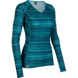 Icebreaker Bodyfit 200 Oasis V Ripple Base Layer Top - Merino Wool, Long Sleeve (For Women)