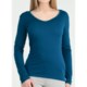 Icebreaker Bodyfit 200 V-Neck Base Layer Top - UPF 50+, Merino Wool, Long Sleeve (For Women)