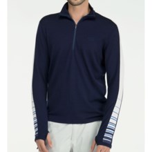 Icebreaker Bodyfit 260 Apex Base Layer Top - Merino Wool, Zip Neck, Long Sleeve (For Men) in Admiral - Closeouts