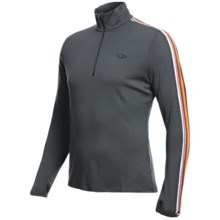 Icebreaker Bodyfit 260 Apex Base Layer Top - Merino Wool, Zip Neck, Long Sleeve (For Men) in Monsoon - Closeouts