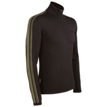 Icebreaker Bodyfit 260 Apex Base Layer Top - Merino Wool, Zip Neck, Long Sleeve (For Men) in Oak - Closeouts