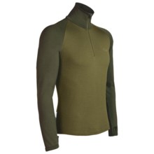 Icebreaker Bodyfit 260 Base Layer Top - Merino Wool, Midweight, Long Sleeve (For Men and Women) in Olive/Spruce - Closeouts