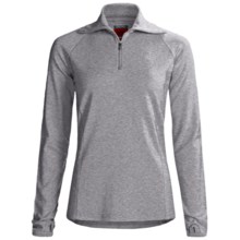 Icebreaker Bodyfit 260 Base Layer Top - Merino Wool, Zip Neck, Long Sleeve (For Women) in Blizzard - Closeouts