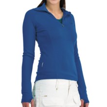 Icebreaker Bodyfit 260 Base Layer Top - Merino Wool, Zip Neck, Long Sleeve (For Women) in Isle - Closeouts