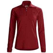 Icebreaker Bodyfit 260 Base Layer Top - Merino Wool, Zip Neck, Long Sleeve (For Women) in Lush - Closeouts