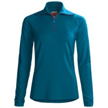 Icebreaker Bodyfit 260 Base Layer Top - Merino Wool, Zip Neck, Long Sleeve (For Women) in Stream - Closeouts