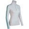 Icebreaker Bodyfit 260 Vertex Base Layer Top - Merino Wool, Zip Neck, Long Sleeve (For Women) in Bone