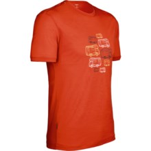 Icebreaker Camper Tech T Lite T-Shirt - Merino Wool, Short Sleeve (For Men) in Cajun - Closeouts