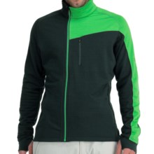 Icebreaker Carve GT 320 Shirt - Full Zip, Long Sleeve (For Men) in Nova/Turf - Closeouts