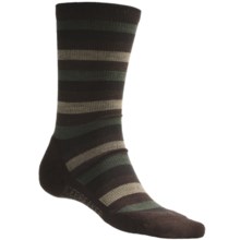 Icebreaker City Lite Crew Socks - Merino Wool (For Men) in Bark/Sage/Java - 2nds