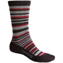 Icebreaker City Lite Crew Socks - Merino Wool (For Men) in Earthern/Panama/Bone/Rocket - 2nds