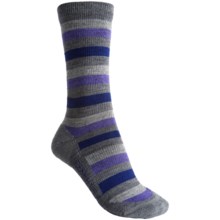 Icebreaker City Lite Socks - Merino Wool, Crew (For Women) in Metro/Bone/Wisteria/Horizon - 2nds