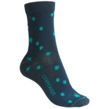 Icebreaker City Starry Night Socks - Merino Wool, 3/4 Crew (For Women) in Dark Blue Green/Blue Green - 2nds