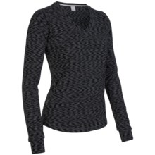 Icebreaker City260 Zephyr V-Neck Shirt - Merino Wool, Long Sleeve (For Women) in Pewter Space Dye - Closeouts