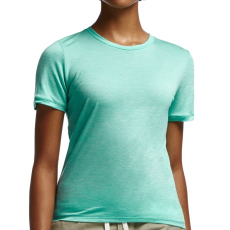 Icebreaker Cool Lite Sphere Stripe Shirt UPF 30+, Merino Wool, Short Sleeve (For Women)