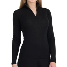 Icebreaker Everyday Zip Neck Base Layer Top - UPF 30+, Lightweight, Merino Wool, Long Sleeve (For Women) in Black - Closeouts