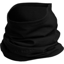 Icebreaker Flexi Chute Neck Gaiter - Merino Wool (For Men and Women) in Black - Closeouts